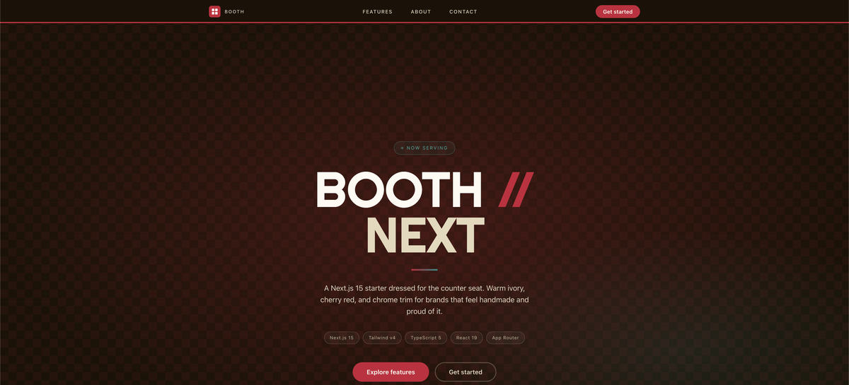 BOOTH // NEXT preview